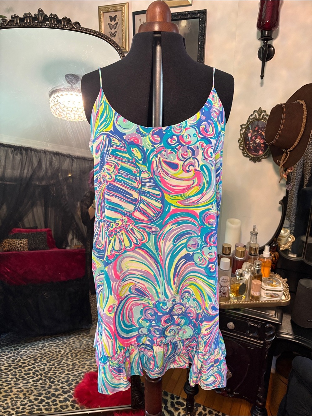 Lilly Pulitzer Multicolor Swirl Printed Slip Dress